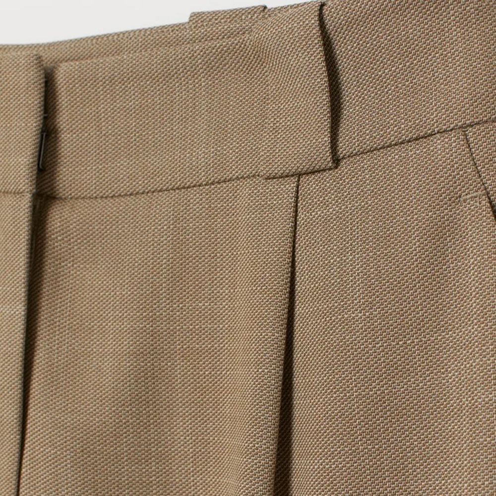 H&M Khaki Green Melange Slacks Trousers​​​​ - Picture 3 of 3